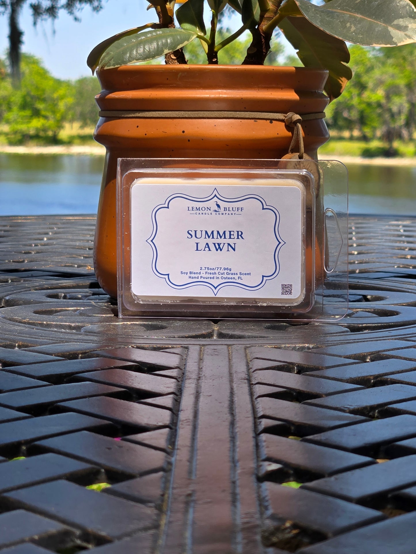 Summer Lawn Wax Melt- Lemongrass, Sage, Grass Scent