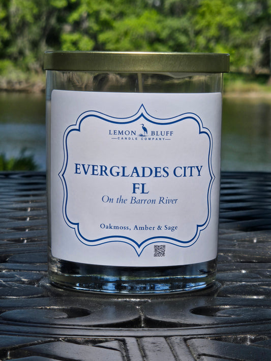 Everglades City, FL on the Barron River Candle - Orange, Amber, Oak Moss Scent