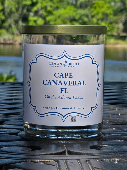 Cape Canaveral, FL on the Atlantic Ocean Candle - Grapefruit, Coconut, Powder Scent