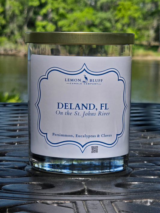DeLand, FL on the St. Johns River Candle - Persimmon, Eucalyptus, Clove Scent