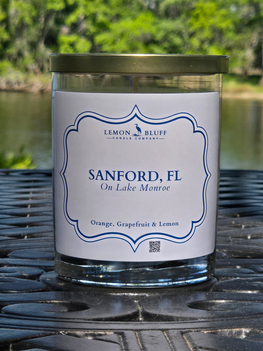Sanford, FL on Lake Monroe Candle -Orange, Grapefruit & Lemon Scent