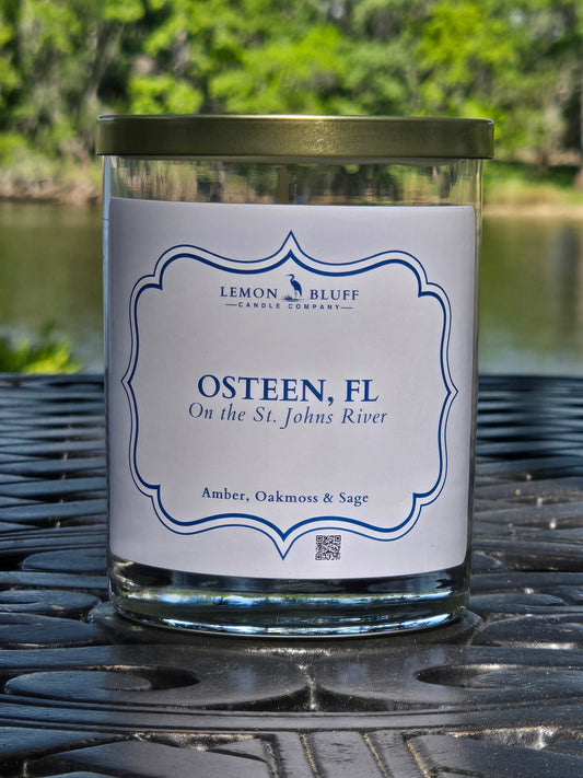 Osteen, FL on the St. Johns River Candle - Amber, Oakmoss, Sage Scent