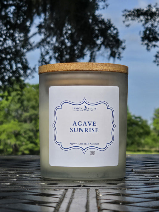 Agave Sunrise Candle- Agave, Lemon, Citrus Orange Peel Scent