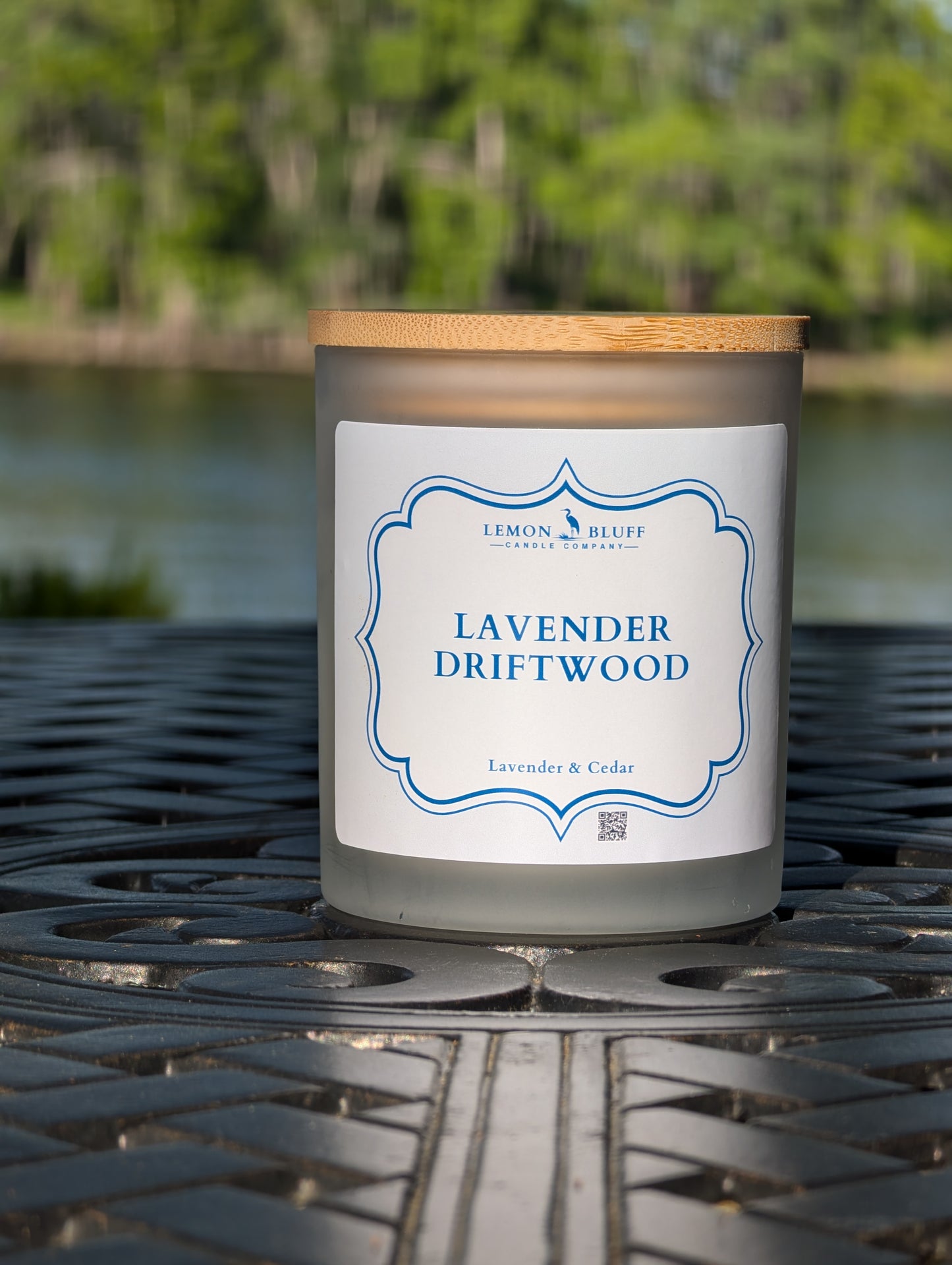 Lavender Driftwood Candle- Lavender, Marine, Cedar Scent