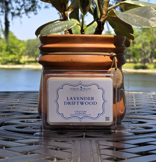 Lavender Driftwood Wax Melt- Lavender, Marine, Cedar Scent