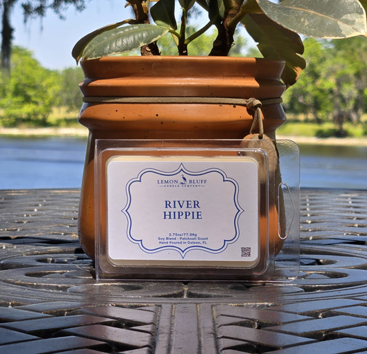 River Hippie Wax Melt- Patchouli, Camphor, Amber Scent