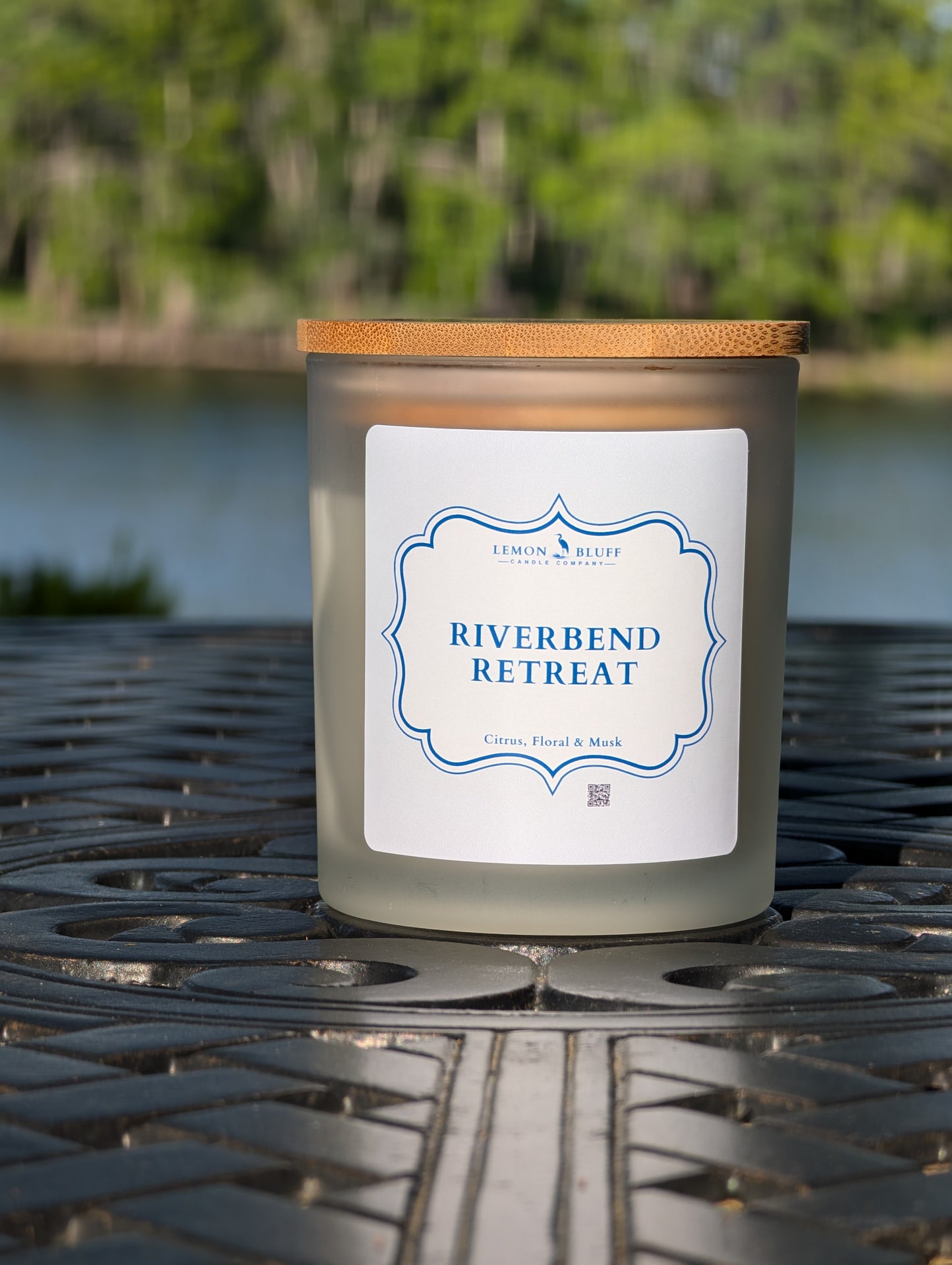 Riverbend Retreat Candle - Citrus, Floral, Musk Scent