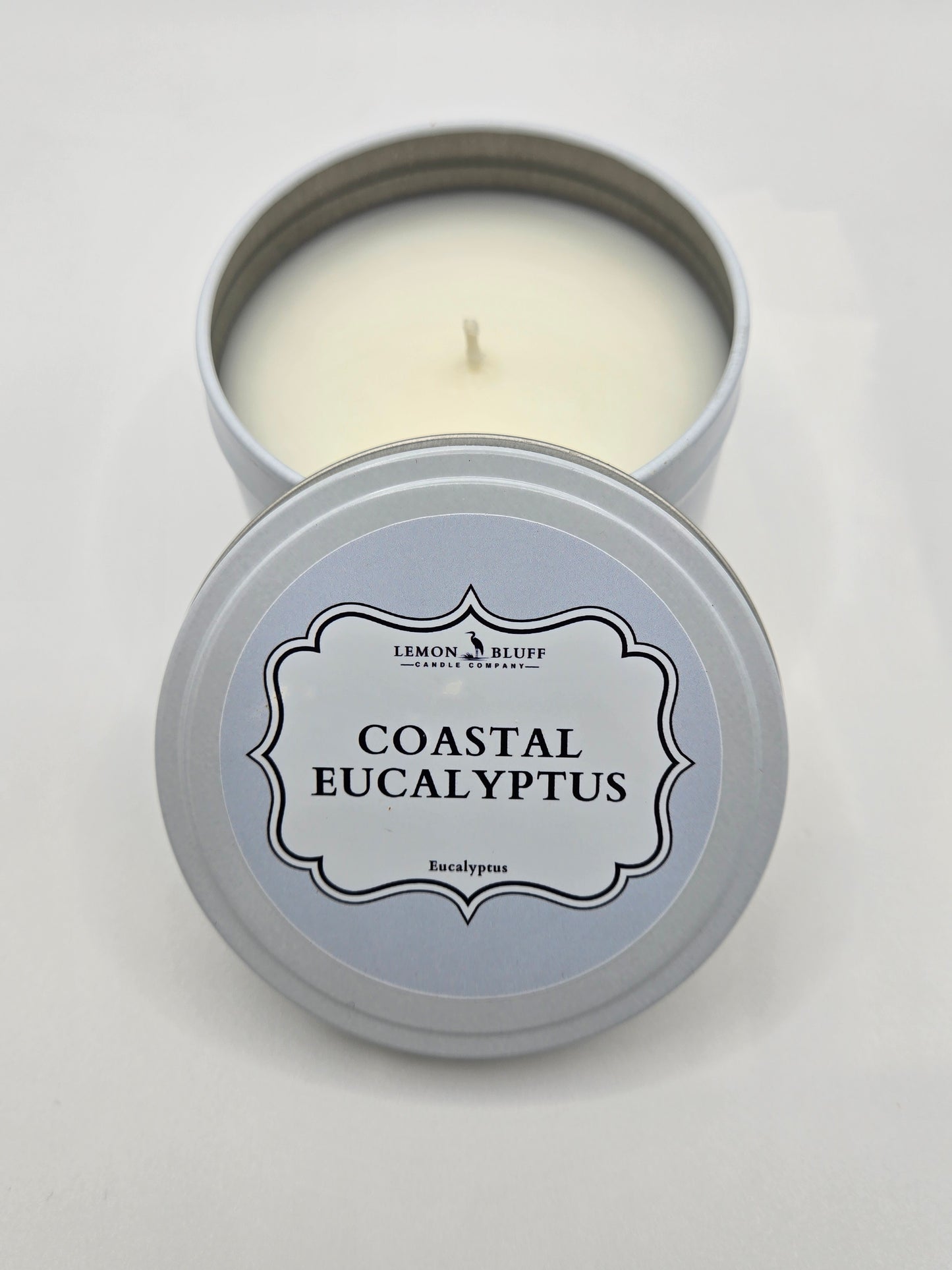 Coastal Eucalyptus Candle Tin-Eucalyptus Scent