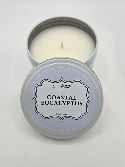 Coastal Eucalyptus Candle Tin-Eucalyptus Scent