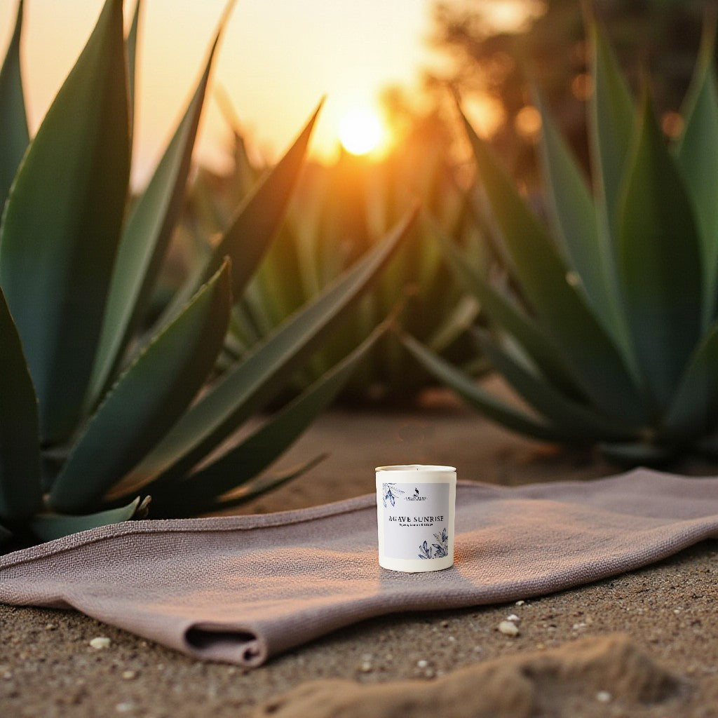 Agave Sunrise Candle- Agave, Lemon, Citrus Orange Peel Scent