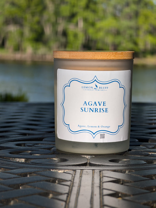 Agave Sunrise Candle- Agave, Lemon, Citrus Orange Peel Scent