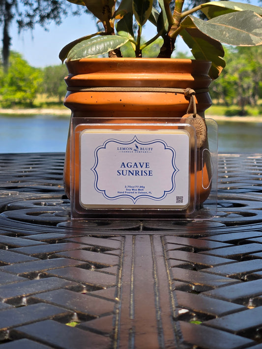 Agave Sunrise Wax Melt- Agave, Lemon, Citrus Orange Peel Scent