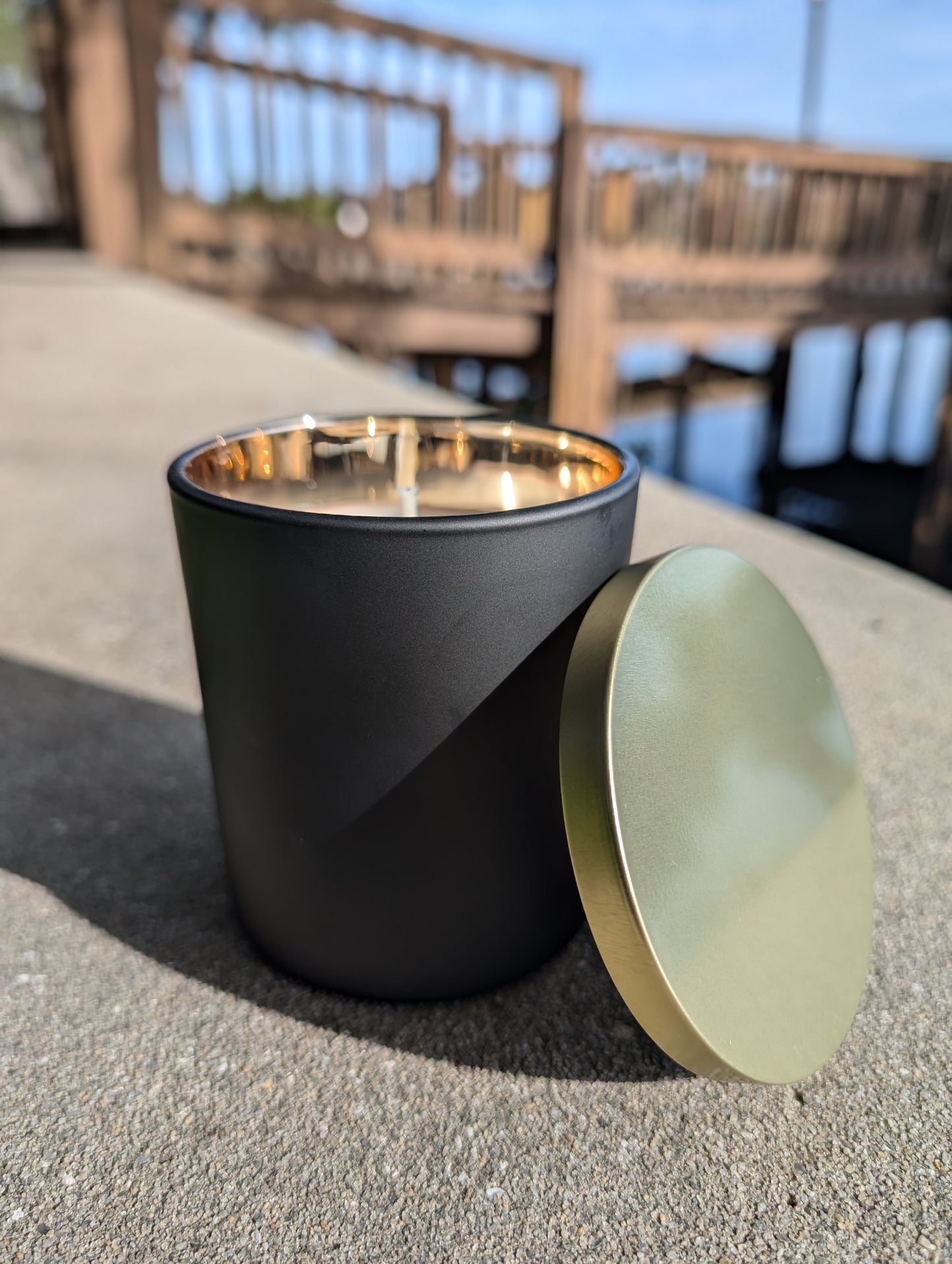 Divine Luxury Candle - Leather, Patchouli, Vanilla Musk Scent