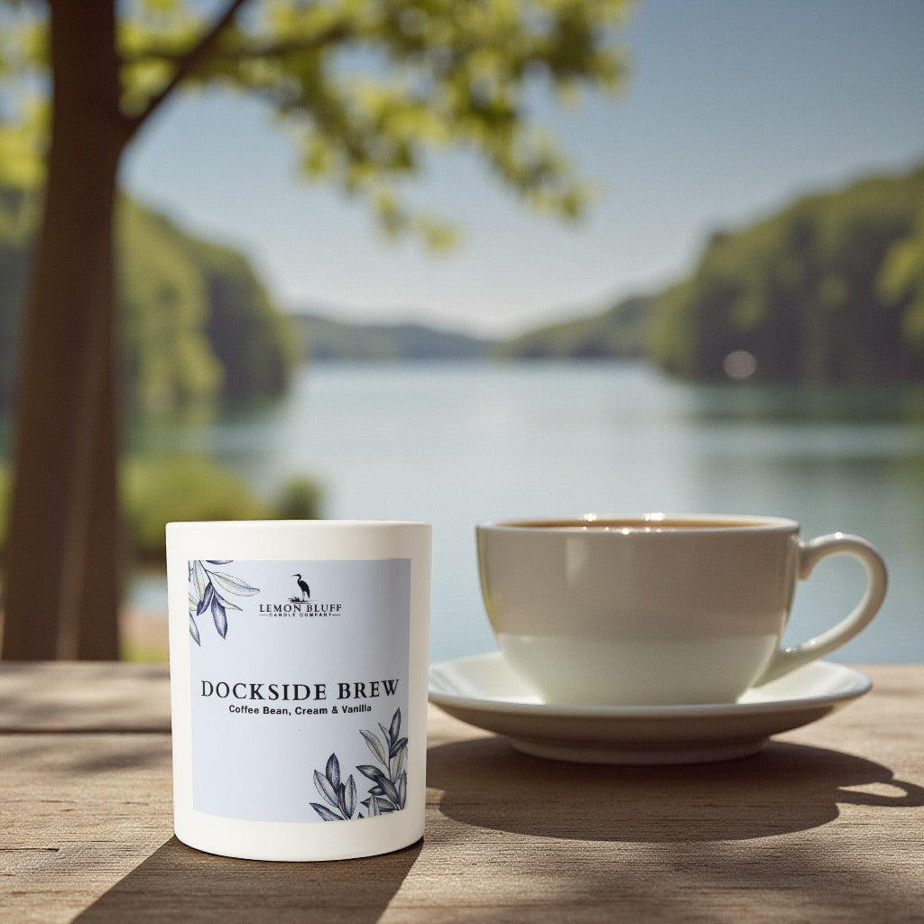 Dockside Brew Candle - Coffee Bean, Cream, Vanilla Scent