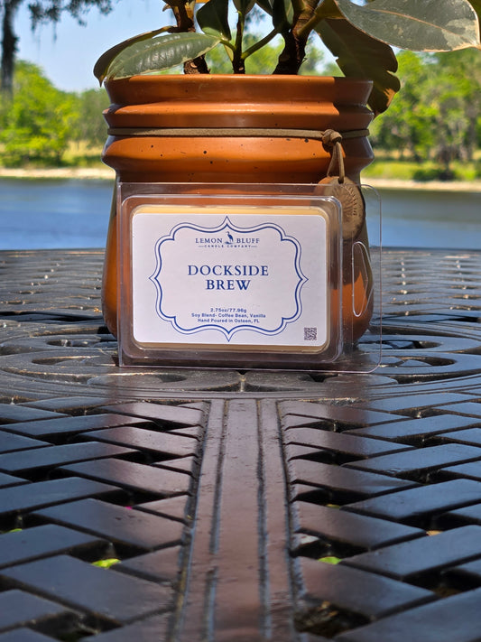 Dockside Brew Wax Melt - Coffee Bean, Cream, Vanilla Scent