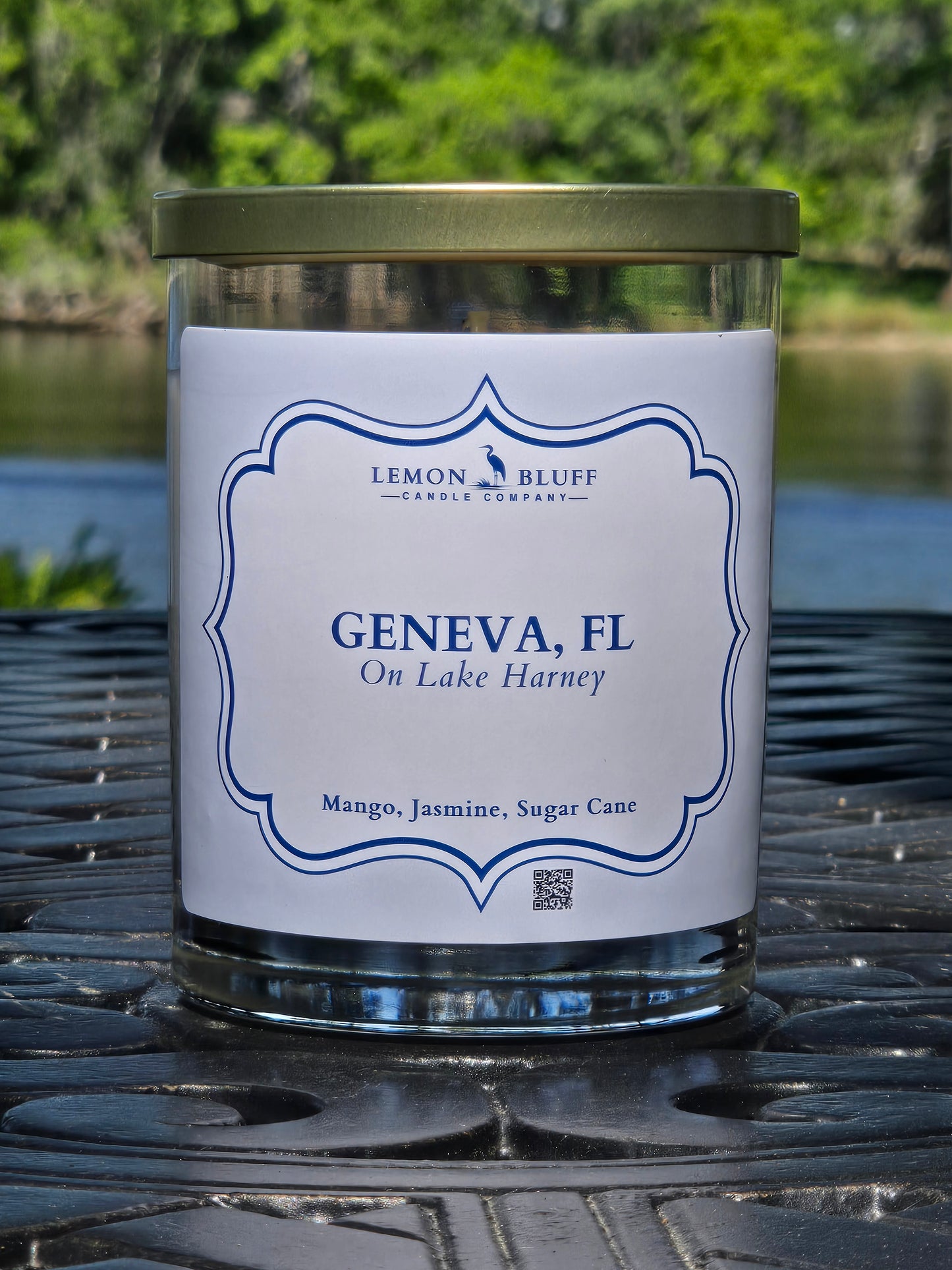 Geneva, FL on the St. Johns River Candle- Mango, Jasmine, Sugar Cane Scent