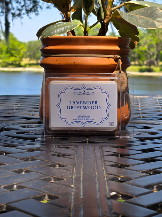 Lavender Driftwood Wax Melt- Lavender, Marine, Cedar Scent