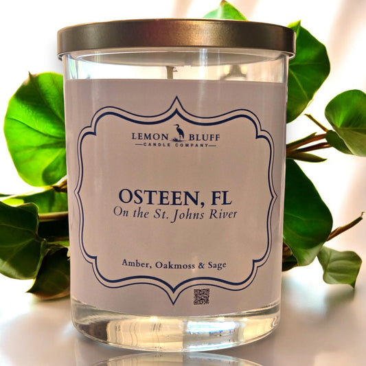 Osteen, FL on the St. Johns River Candle - Amber, Oakmoss, Sage Scent