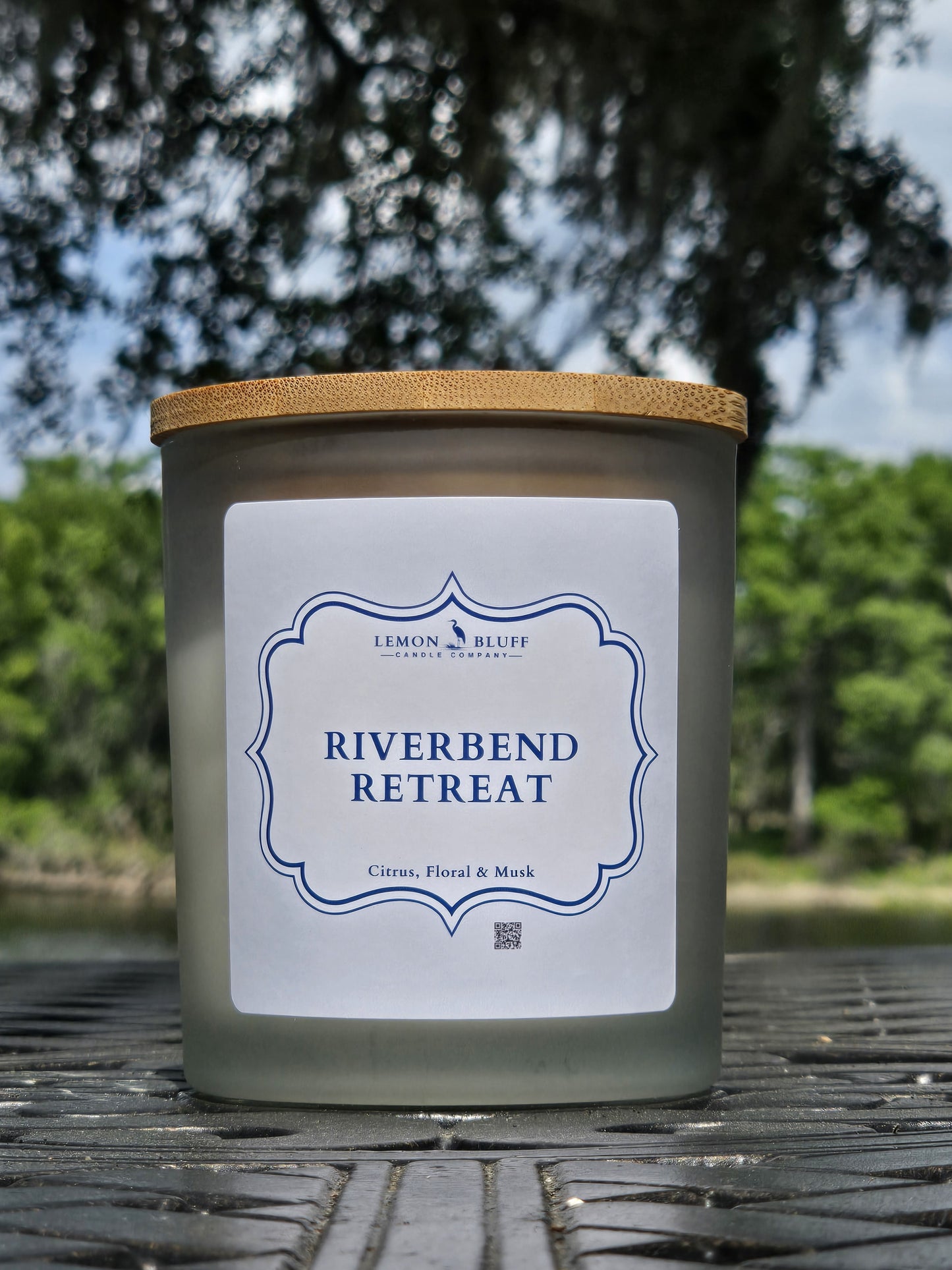 Riverbend Retreat Candle - Citrus, Floral, Musk Scent