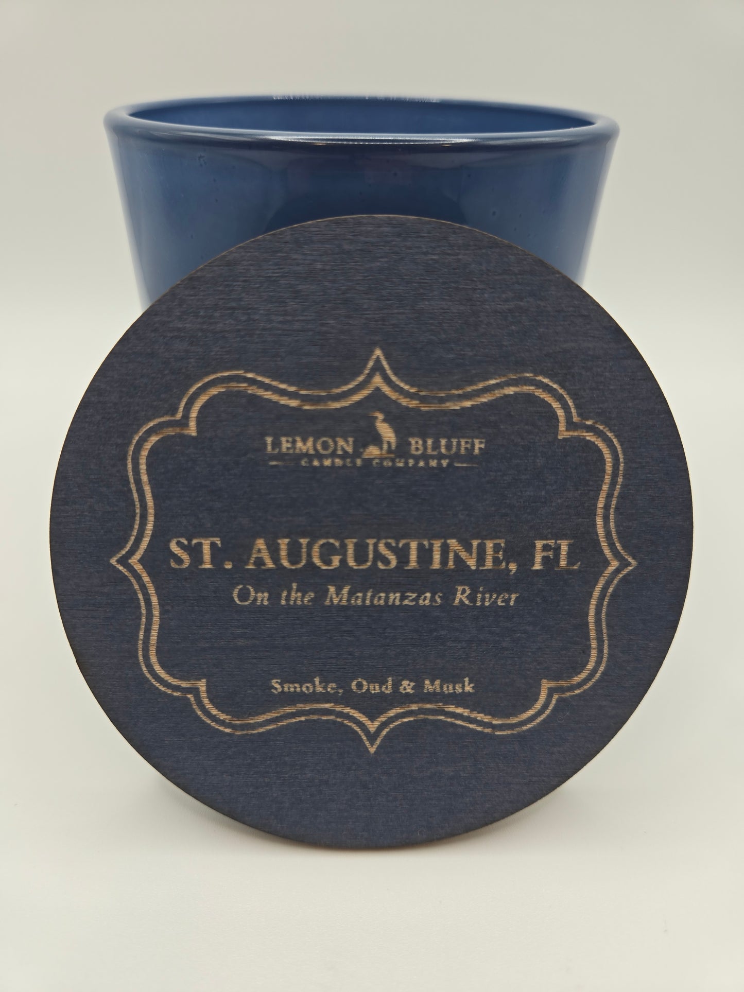 St. Augustine, FL on the Mantanzas River Candle- Smoke, Oud, Leather Scent