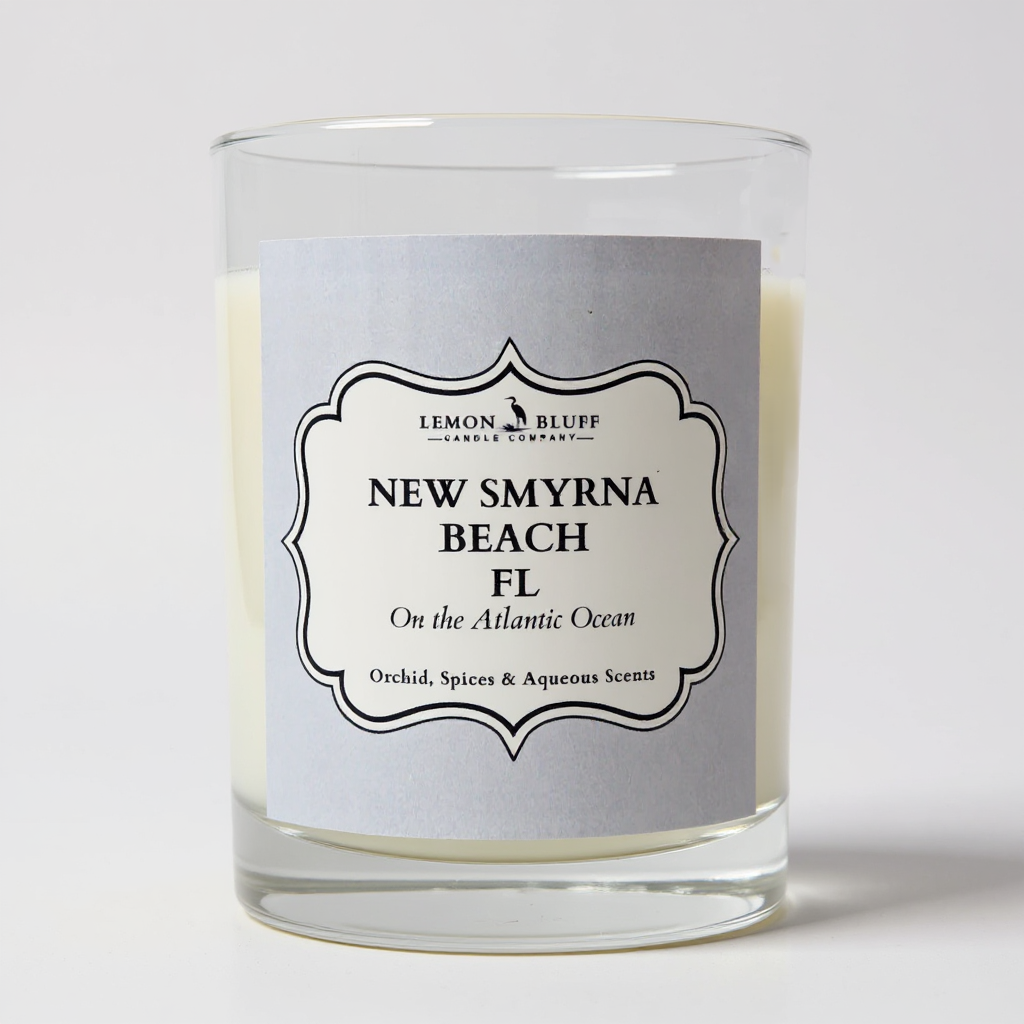 New Smyrna Beach, FL on the Atlantic Ocean Candle - Orchid, Spices, Aqueous Scents