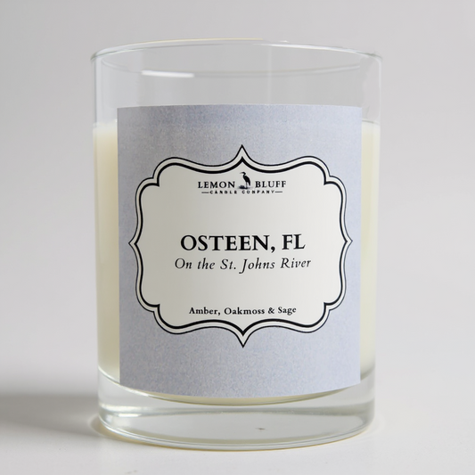 Osteen, FL on the St. Johns River Candle - Amber, Oakmoss, Sage Scent