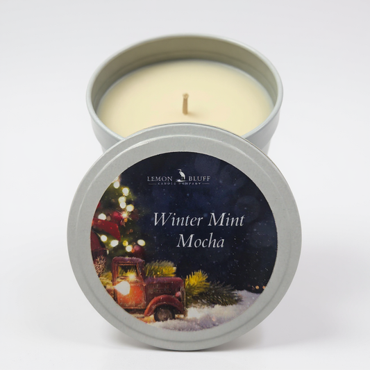 Winter Mint Mocha Candle Tin