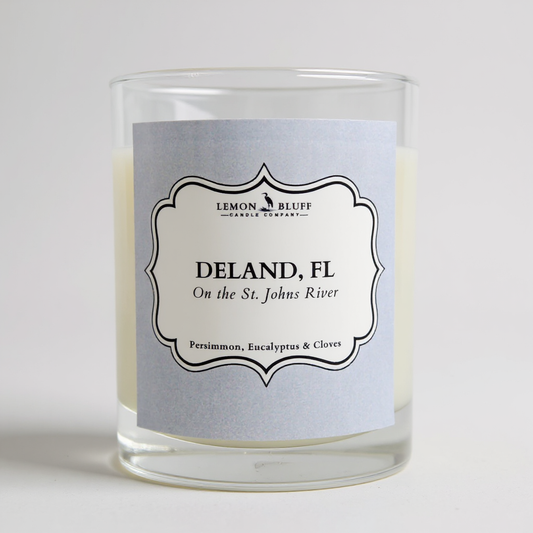 DeLand, FL on the St. Johns River Candle - Persimmon, Eucalyptus, Clove Scent