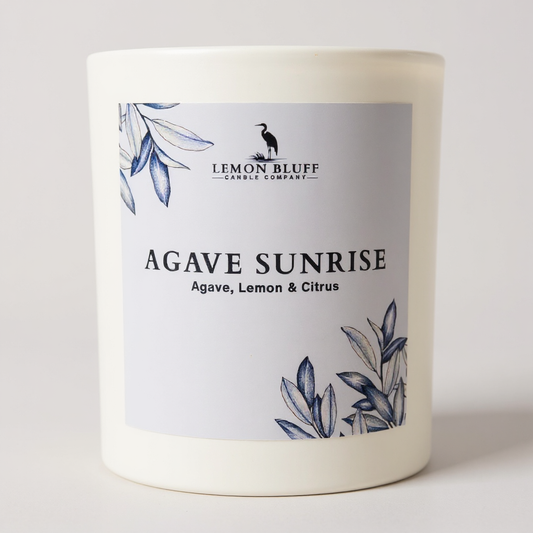 Agave Sunrise Candle- Agave, Lemon, Citrus Orange Peel Scent