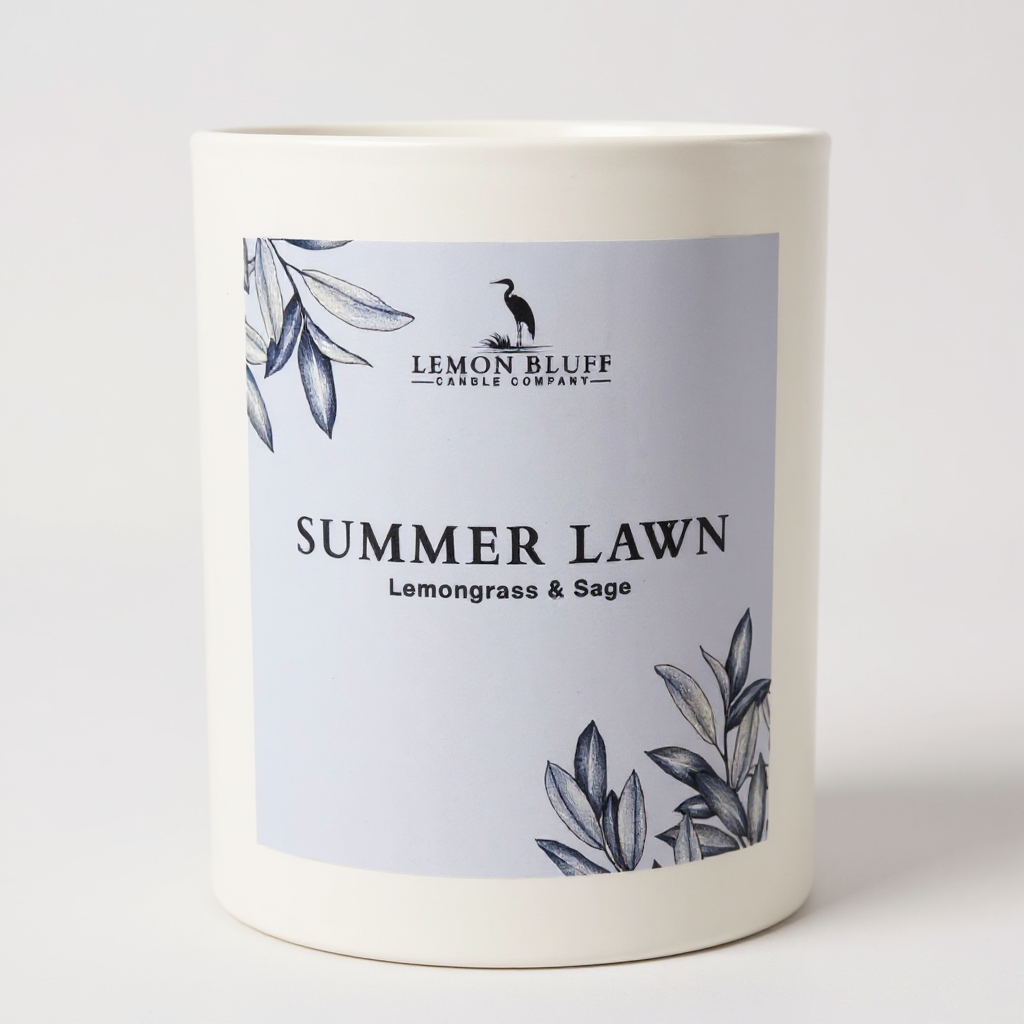 Summer Lawn Candle- Lemongrass, Sage, Grass Scent