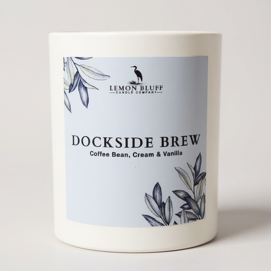 Dockside Brew Candle - Coffee Bean, Cream, Vanilla Scent