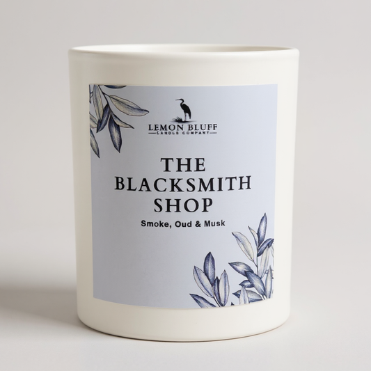 The Blacksmith Shop Candle - Smoke, Oud, Musk Scent